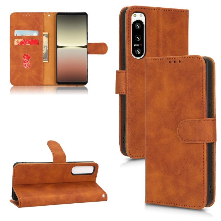 Skin Feel Magnetic Flip Leather Phone Case, For Samsung Galaxy A23e 5G / A23 5G / A23s JP Version, For Sony Xperia 5 IV