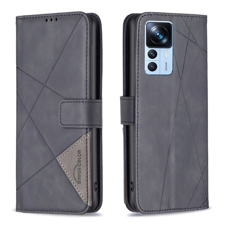 Magnetic Buckle Rhombus Texture Leather Phone Case, For Xiaomi 12T / 12T Pro / Redmi K50 Ultra