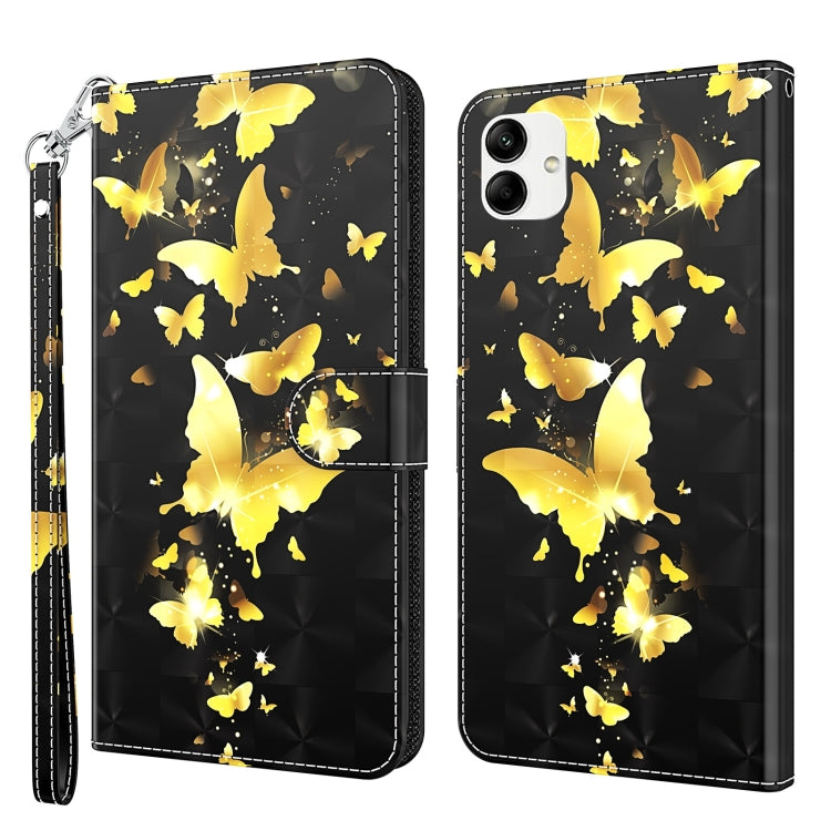 3D Painting Pattern TPU + PU Phone Case, For Xiaomi 12T Pro/12T/Redmi K50 Ultra, For Samsung Galaxy A04