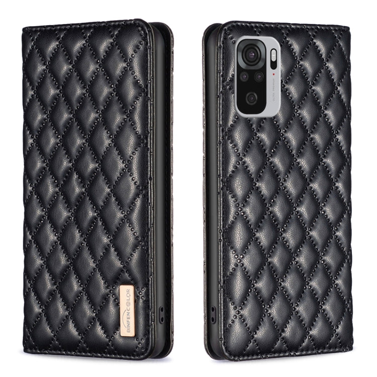 Diamond Lattice Magnetic Leather Flip Phone Case, For Xiaomi Redmi Note 11 / 11S, For Xiaomi Redmi Note 11 Pro 5G, For Xiaomi Redmi Note 9 Pro Max, For Xiaomi Redmi Note 10 4G / 10S