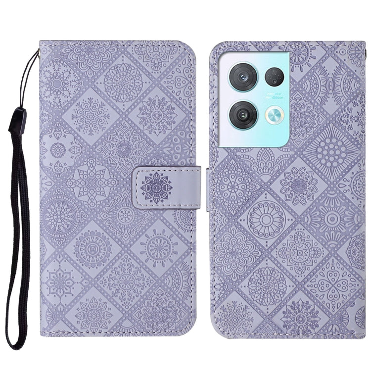 Ethnic Style Embossed Pattern Leather Phone Case, For OPPO A57 2022, For OPPO Reno8, For OPPO Reno8 Pro