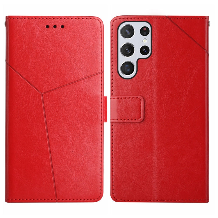HT01 Y-shaped Pattern Flip Leather Phone Case, For Realme 10 5G, For Realme C33, For Xiaomi Redmi A1+, For Samsung Galaxy S23 Ultra 5G
