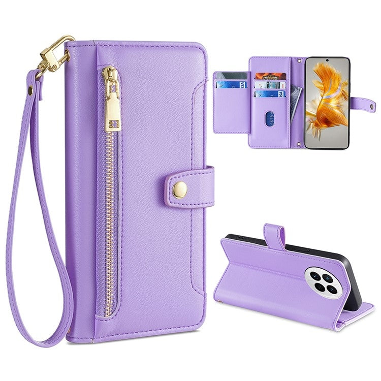 Sheep Texture Cross-body Zipper Wallet Leather Phone Case, For Huawei P50, For Huawei P Smart Z / Enjoy 10 Plus, For Huawei Nova 10 Pro, For Huawei Mate 50