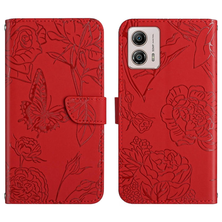 HT03 Skin Feel Butterfly Embossed Flip Leather Phone Case, For Motorola Moto E13 4G, For Motorola Edge+ 2023, For Motorola Moto G23 4G/G13 4G, For Motorola Moto G53 5G/G13/G23