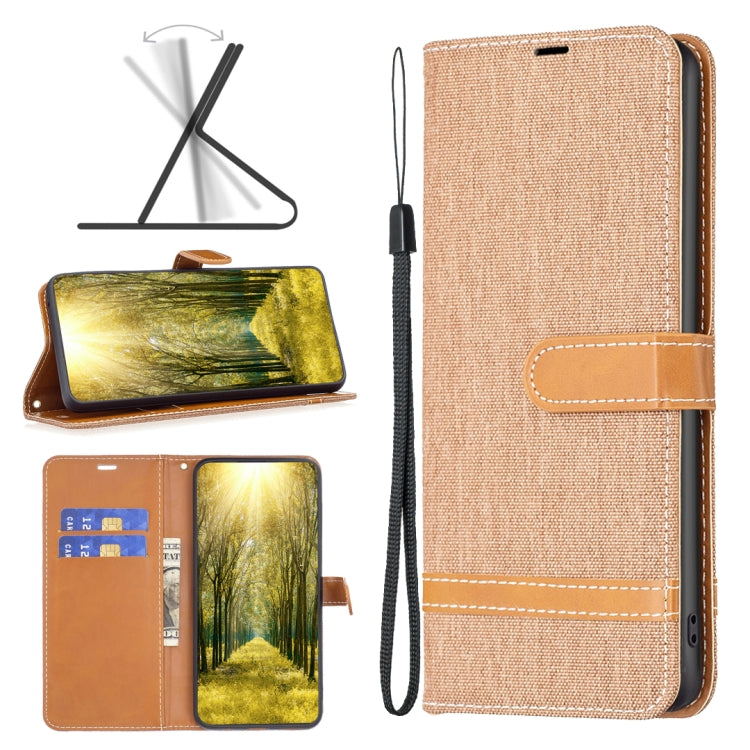 Color Block Denim Texture Leather Phone Case, For Xiaomi 13 Lite / Civi 2