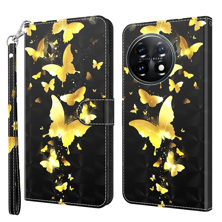 3D Painting Pattern TPU + PU Leather Phone Case, For Motorola Moto G73, For OnePlus 11