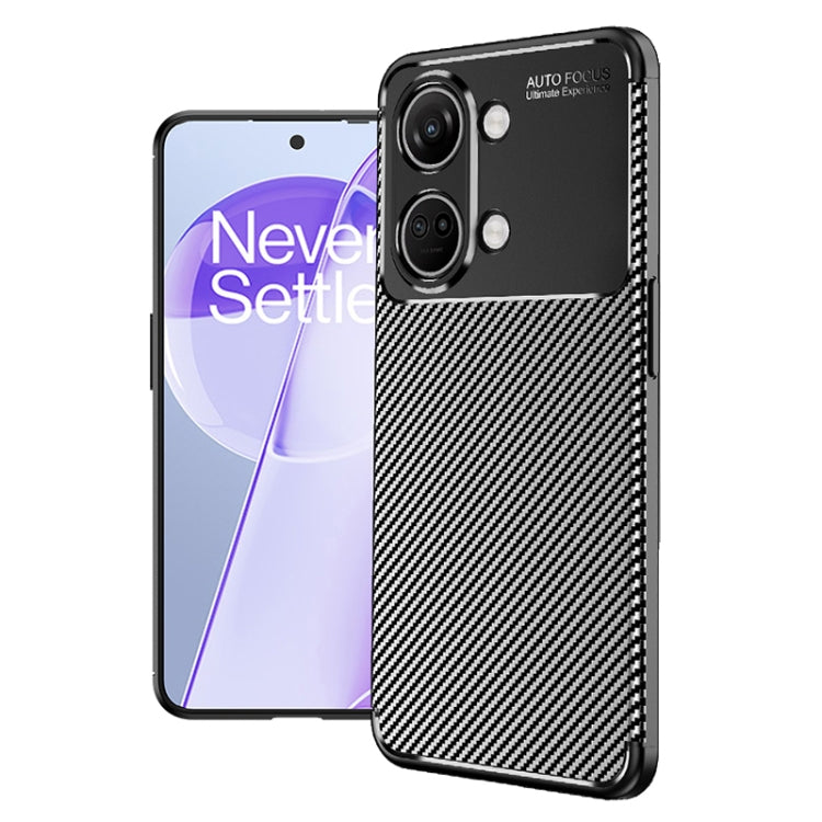 Carbon Fiber Texture Shockproof TPU Phone Case, For Huawei P60, For Huawei P60 Pro, For OnePlus Ace 2V