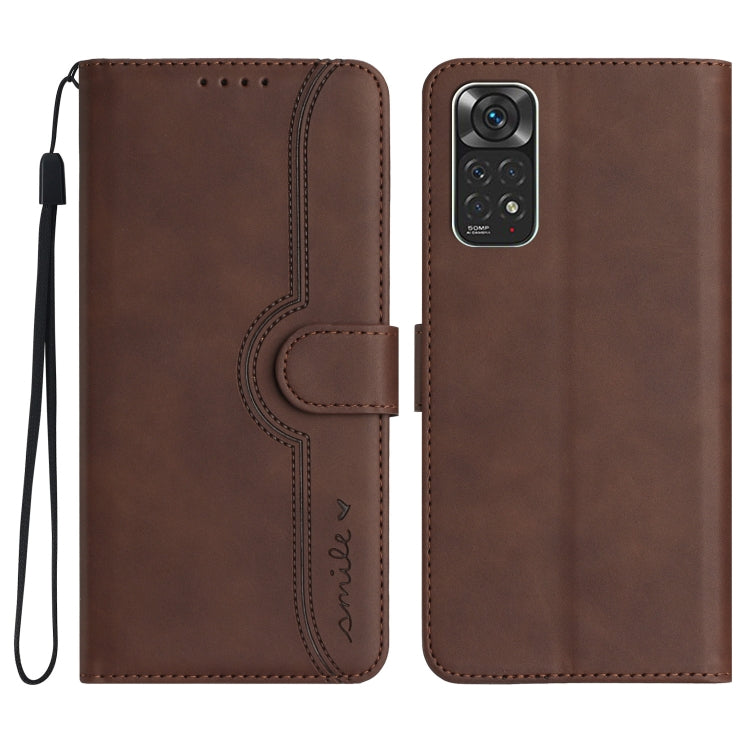 Heart Pattern Skin Feel Leather Phone Case, For Xiaomi Redmi Note 10 5G, For Xiaomi Redmi Note 10 Pro 4G Global/Note 10 Pro Max, For Xiaomi Redmi Note 11 Pro 4G/5G Global, For Xiaomi Redmi Note 11 4G Global/Note 11S