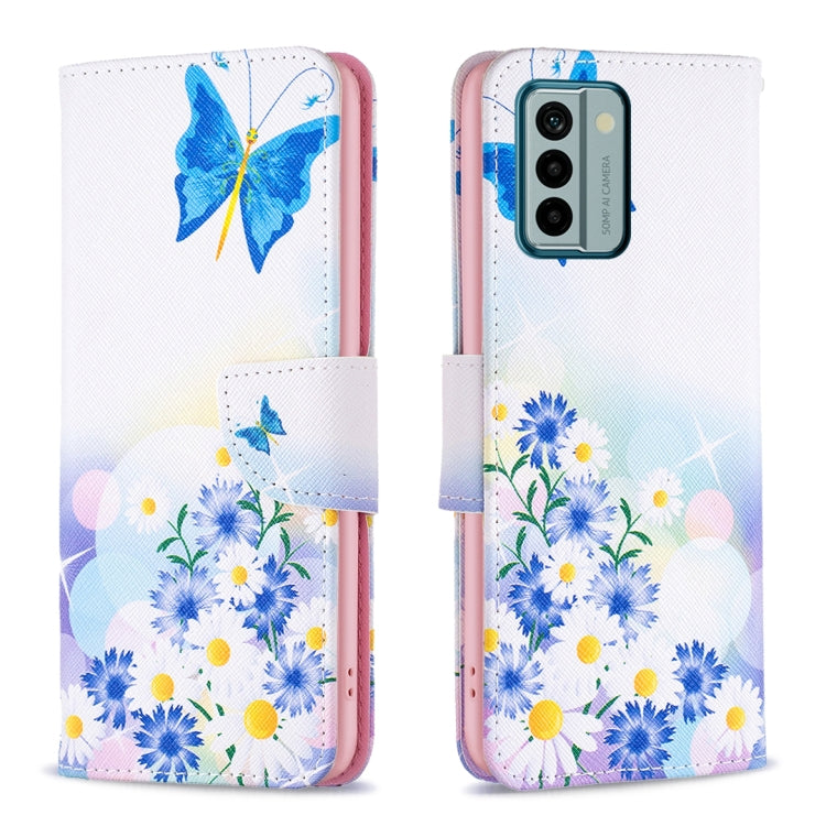 Colored Drawing Pattern Leather Phone Case, For Nokia G22