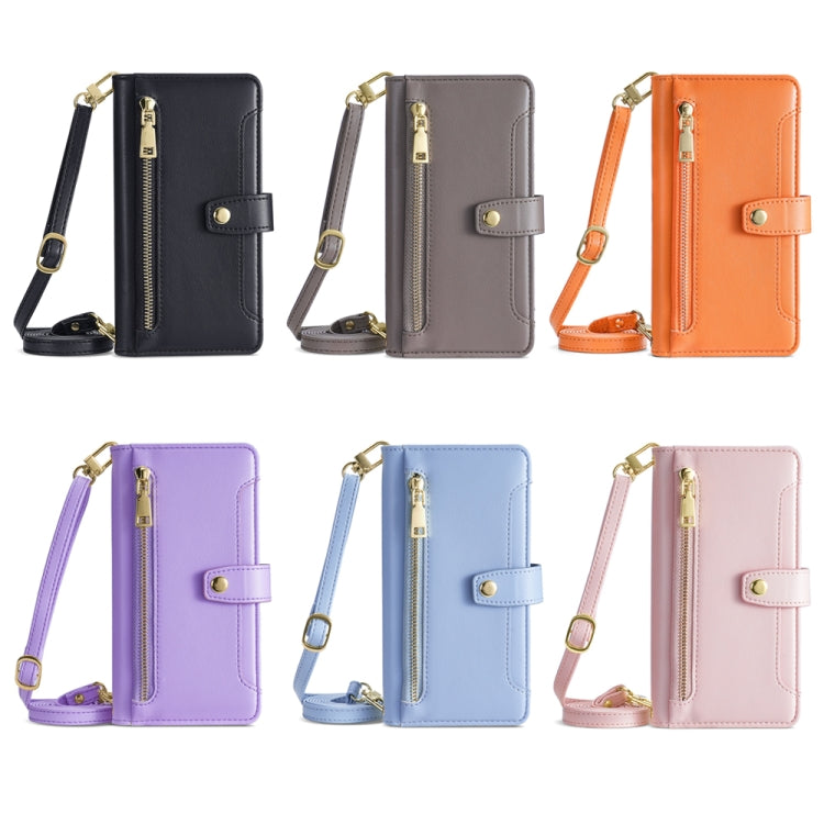 Sheep Texture Cross-body Zipper Wallet Leather Phone Case, For OPPO Find X6 Pro 5G, For Realme C55 4G, For Realme GT Neo5, For Realme V30 5G / V30T