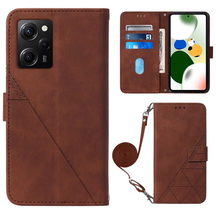 Crossbody 3D Embossed Flip Leather Phone Case, For Xiaomi 13, For Xiaomi 13 Lite 5G, For Xiaomi 13 Pro, For Xiaomi Poco X5 Pro 5G