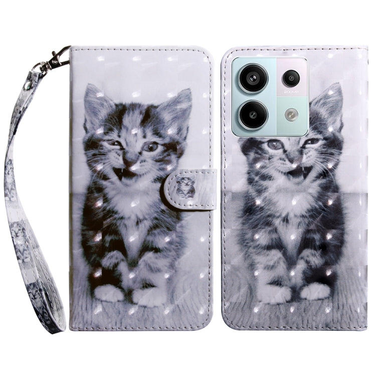 3D Painted Pattern Leather Phone Case, For Xiaomi Redmi Note 13 Pro+, For Xiaomi Redmi Note 13 Pro 5G