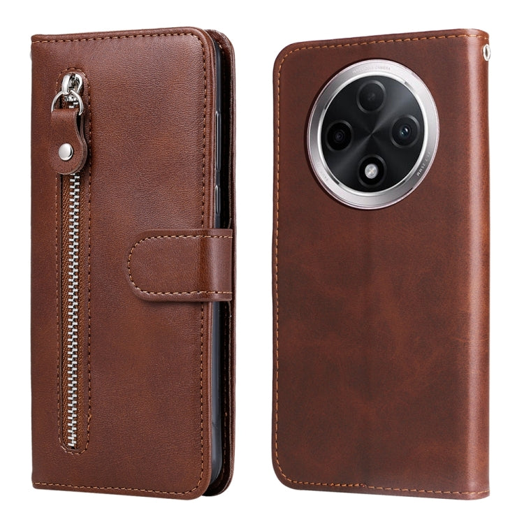 Fashion Calf Texture Zipper Leather Phone Case, For OPPO K12x, For OPPO A60 4G Global, For OPPO K12, For OPPO A3 Pro 5G