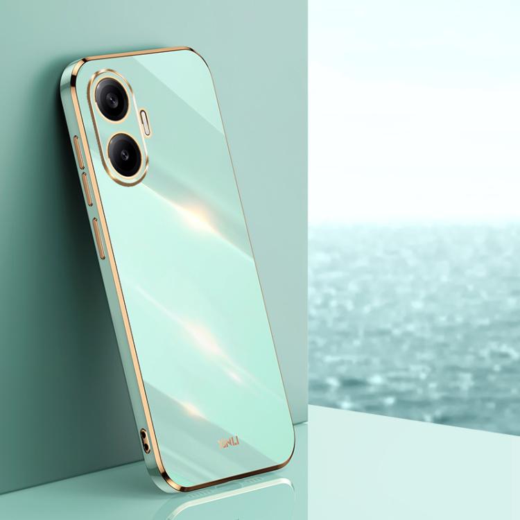 XINLI Straight Edge 6D Electroplate TPU Phone Case, For Redmi 15 5G / 4G EU 171mm, For Redmi A5 4G 171.7mm / Poco C71, For Redmi Turbo 4 Pro