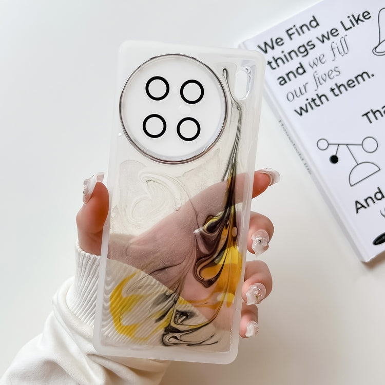 Oil Painting Electroplating TPU Phone Case, For vivo X80, For vivo X90, For vivo X90 Pro, For vivo X90 Pro+