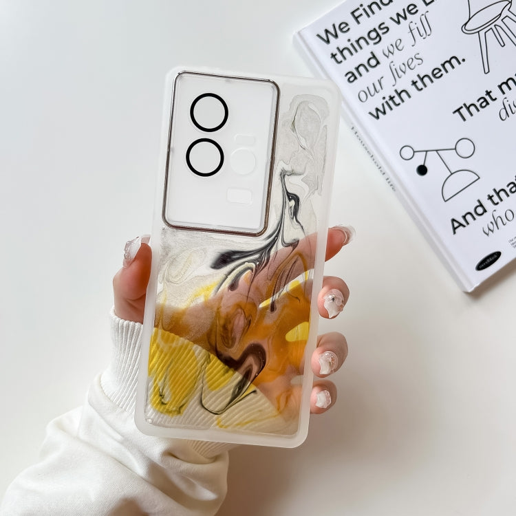 Oil Painting Electroplating TPU Phone Case, For vivo S10, For vivo S12, For vivo S12 Pro, For vivo iQOO 11