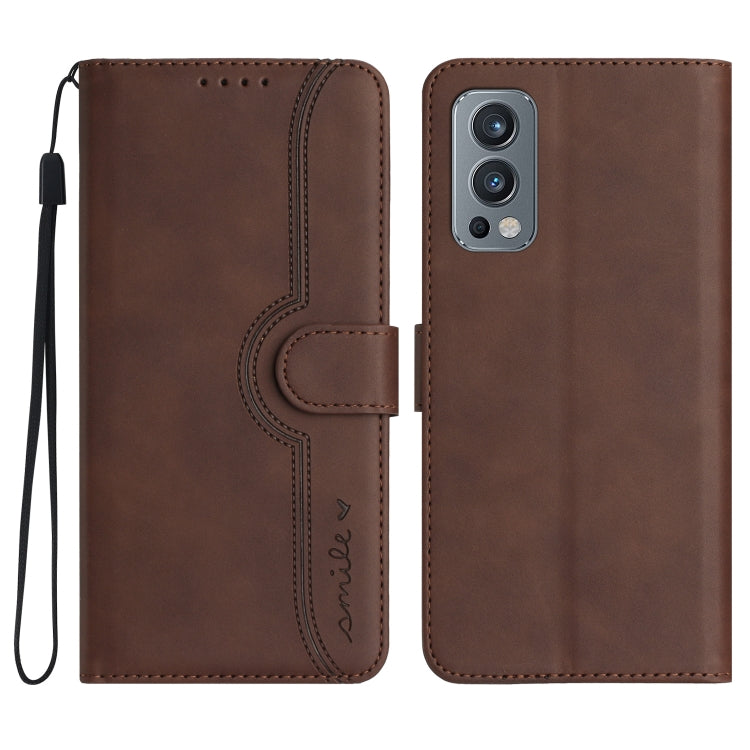 Heart Pattern Skin Feel Leather Phone Case, For OnePlus Ace 5 / 13R Global, For OnePlus 12, For OnePlus Ace 2V, For OnePlus Nord 2 5G