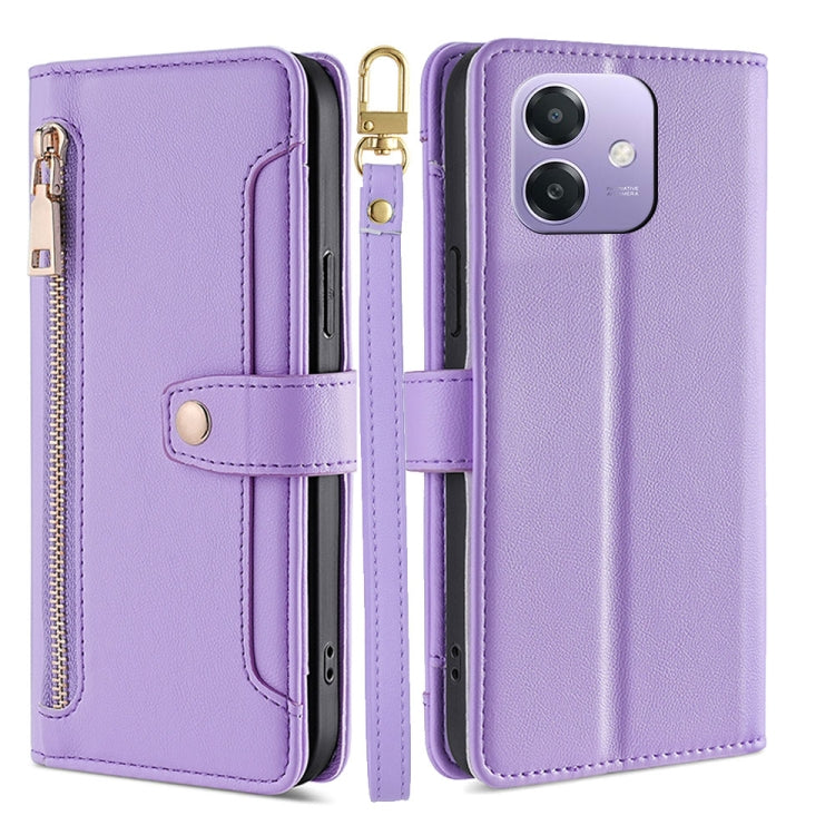 Sheep Texture Cross-body Zipper Wallet Leather Phone Case, For OPPO Find X8s 5G, For OPPO Find X8 Ultra 5G, For OPPO Reno13 F 5G / 4G, For OPPO A3 5G India