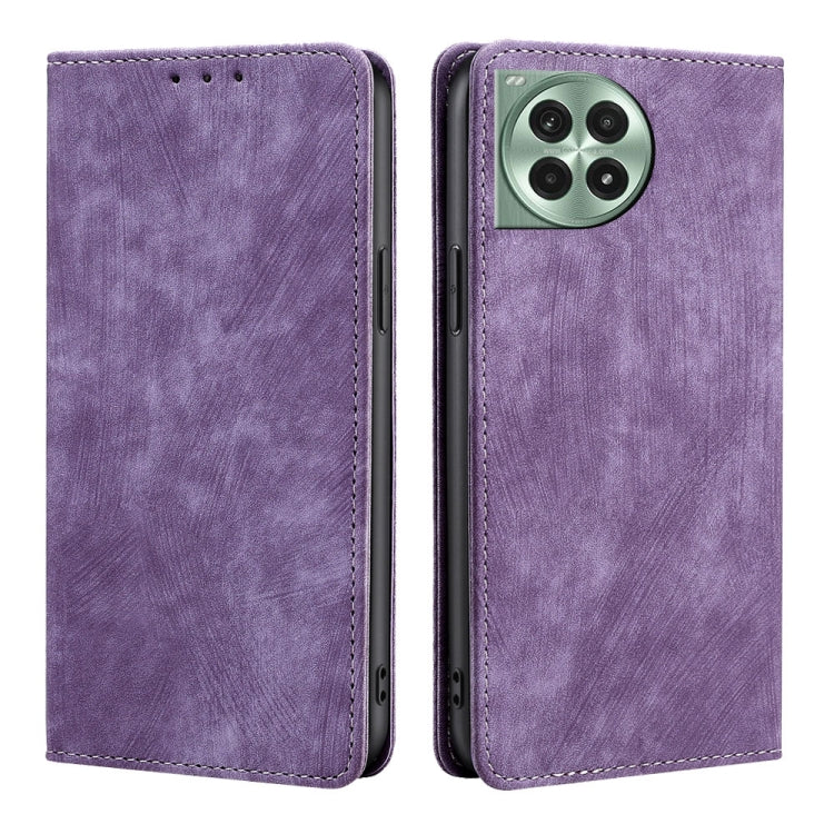 RFID Anti-theft Brush Magnetic Leather Phone Case, For OnePlus Ace 5 Ultra / Nord 5, For OnePlus Ace 5 Racing / Nord CE5, For OnePlus Ace 5 / 5 Pro, For OnePlus Ace 3 Pro 5G