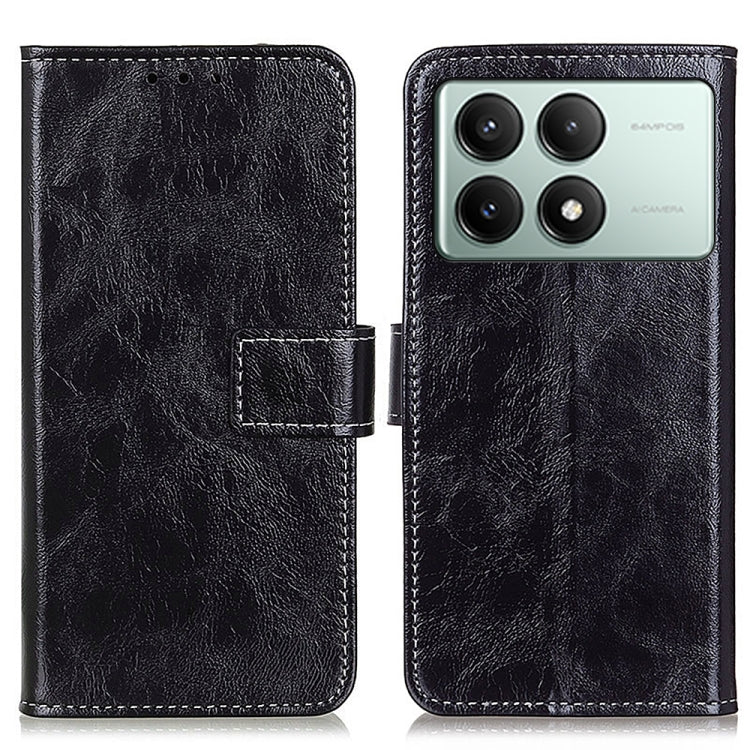 Retro Crazy Horse Texture Leather Phone Case, For Xiaomi Redmi A3, For Xiaomi Redmi 13C, For Xiaomi Redmi Note 13 4G, For Xiaomi Poco X6 Pro 5G/Redmi K70E