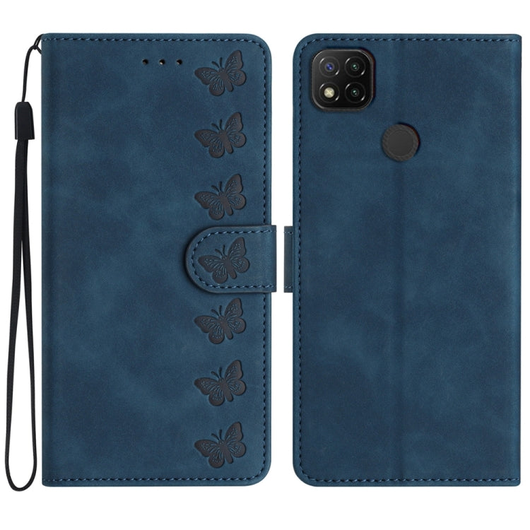 Seven Butterflies Embossed Leather Phone Case, For Xiaomi Redmi A1, For Xiaomi Redmi Note 11 Pro 5G Global, For Xiaomi 12 Lite, For Xiaomi Redmi 10A