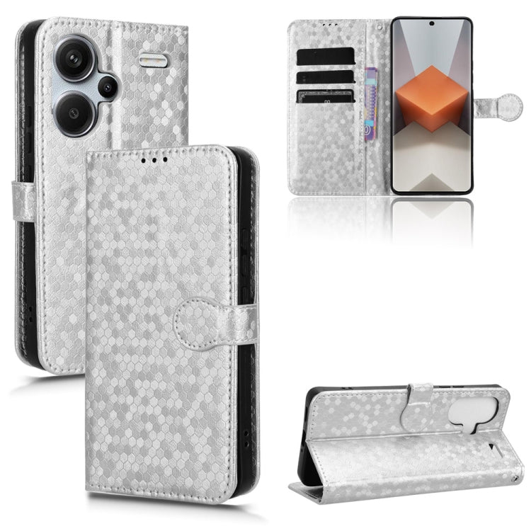 Honeycomb Dot Texture Leather Phone Case, For Xiaomi 14 Ultra, For Xiaomi Redmi 13C / Poco C65, For Xiaomi 14 Pro, For Xiaomi Redmi Note 13 Pro+ 5G