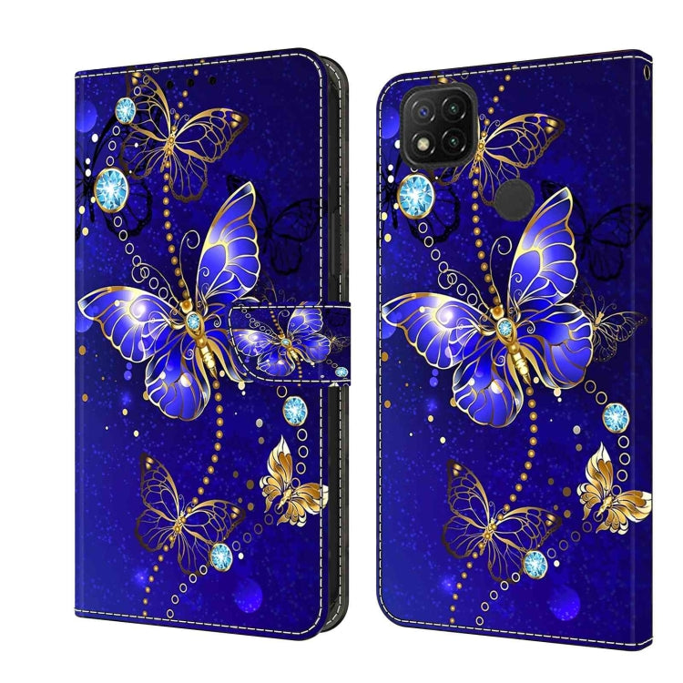 Crystal 3D Shockproof Protective Leather Phone Case, For Xiaomi Redmi 9C