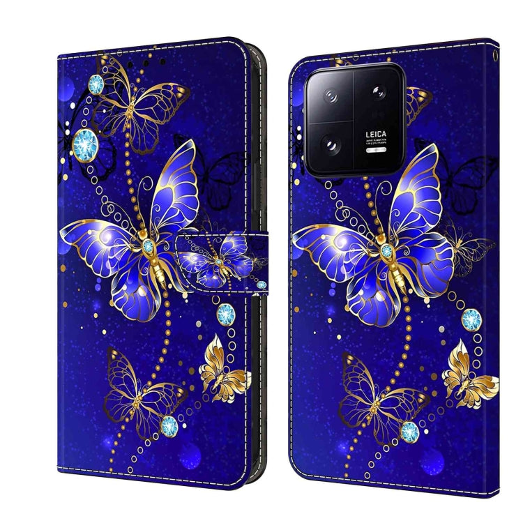 Crystal 3D Shockproof Protective Leather Phone Case, For Xiaomi 13 Pro