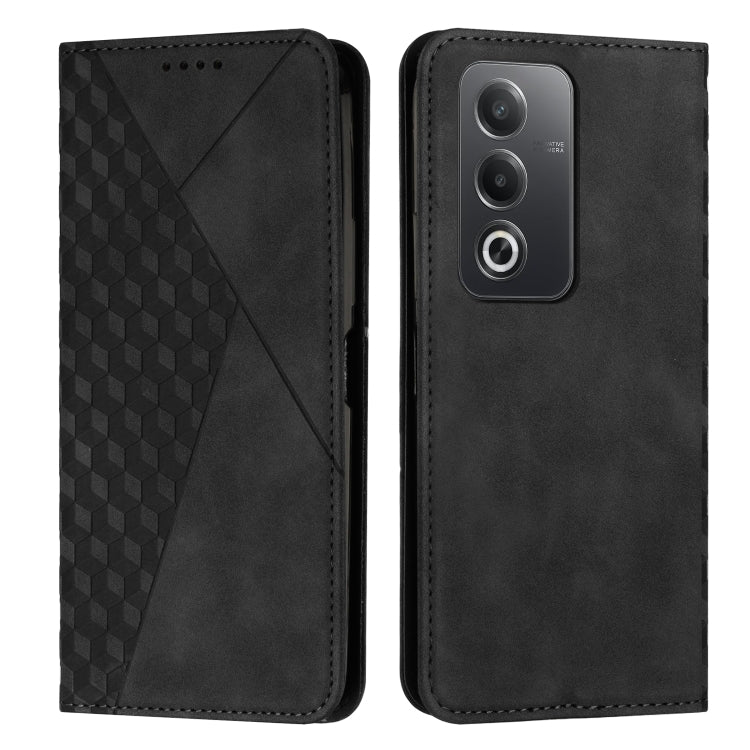 Diamond Splicing Skin Feel Magnetic Leather Phone Case, For OPPO Reno12 Pro Global, For OPPO Reno12 5G Global, For OPPO A3 Pro China, For OPPO A3 Pro Global
