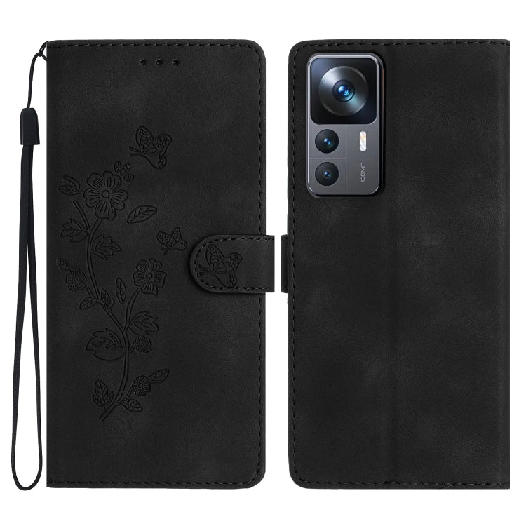 Flower Butterfly Embossing Pattern Leather Phone Case, For Xiaomi Redmi Note 12 5G, For Xiaomi 13 Pro, For Xiaomi 13, For Xiaomi 12T / 12T Pro