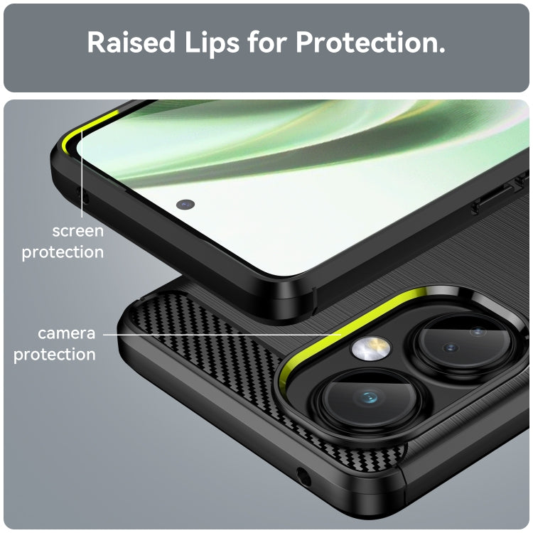 Brushed Texture Carbon Fiber TPU Phone Case, For OnePlus Nord CE3 Lite, For OnePlus Nord 3