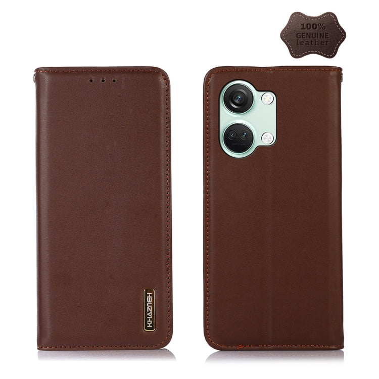 KHAZNEH Nappa Top Layer Cowhide Leather Phone Case, For OnePlus Nord CE4 5G Global, For OnePlus Ace 3 / 12R, For OnePlus Ace 2 Pro, For OnePlus Nord CE3 5G, For OnePlus Nord 3 / Ace 2V