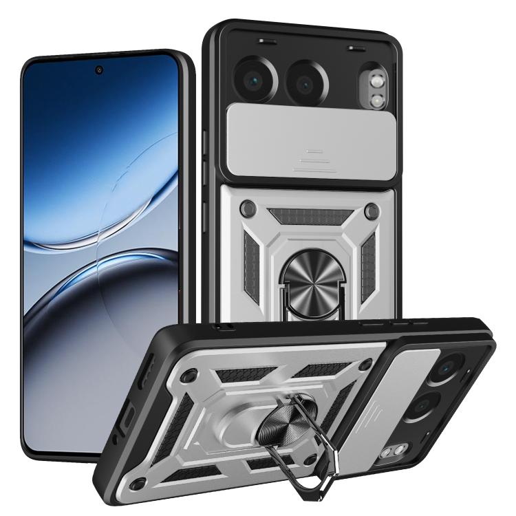 Sliding Camera Cover Design TPU+PC Phone Case, For OnePlus 13R / Ace 5 / Ace 5 Pro 5G, For OnePlus 13, For OnePlus Nord 4