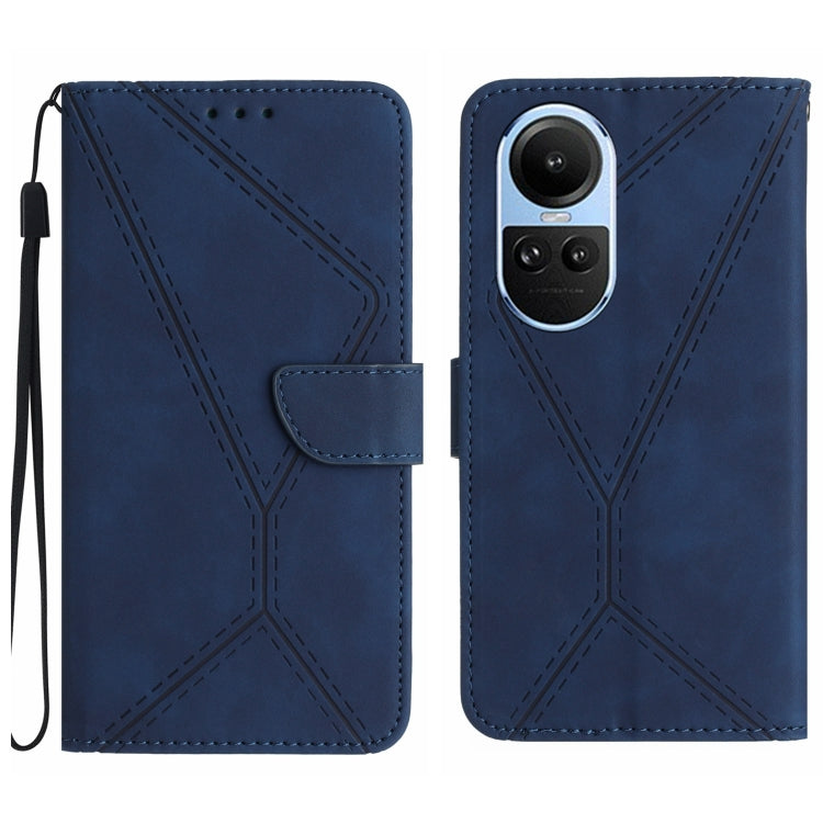 Stitching Embossed Leather Phone Case, For OPPO Reno11 F 5G/F25 Pro 5G, For OPPO A18 / A38 4G, For OPPO A58 4G, For OPPO Reno10 Global / Reno10 Pro Global