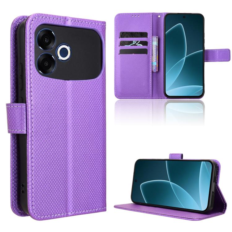 Diamond Texture Leather Phone Case, For OPPO Reno16 F 5G / Reno16 FS 5G, For OPPO Reno15 A / Reno15 F 5G, For OPPO Reno16 Pro 5G / Reno 16 5G Global, For OPPO F33 Pro 5G