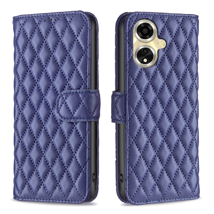 Diamond Lattice Wallet Leather Flip Phone Case, For OPPO A59 5G