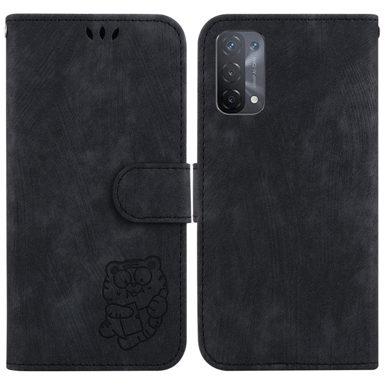 Little Tiger Embossed Leather Phone Case, For OPPO A55 5G / A53S 5G / A54 4G, For OPPO A94 4G / F19 Pro / Reno5 F, For OPPO A94 5G / F19 Pro+ 5G /Reno5 Z, For OPPO A74 5G / A93 5G / A54 5G