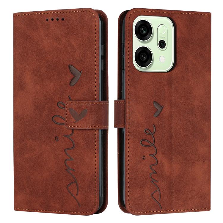 Skin Feel Heart Embossed Leather Phone Case with Long Lanyard, For OPPO A6x 5G / A6 5G, For OPPO Reno15 Pro 5G Global, For OPPO Reno15 5G Global, For OPPO Reno14 Global / Reno14 F 5G