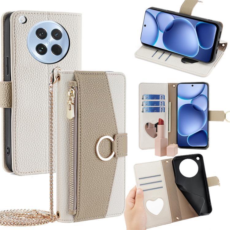 Crossbody Litchi Texture Leather Phone Case, For OPPO A5x 5G Global, For OPPO A5 5G 2025 Global, For OPPO Find X8s+ 5G, For OPPO Find X8s 5G