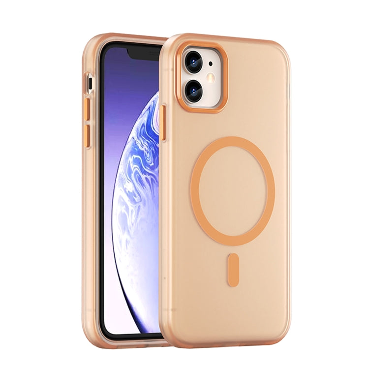MagSafe Frosted Translucent TPU + PC Full Coverage Phone Case, For iPhone 11 Pro Max, For iPhone 11