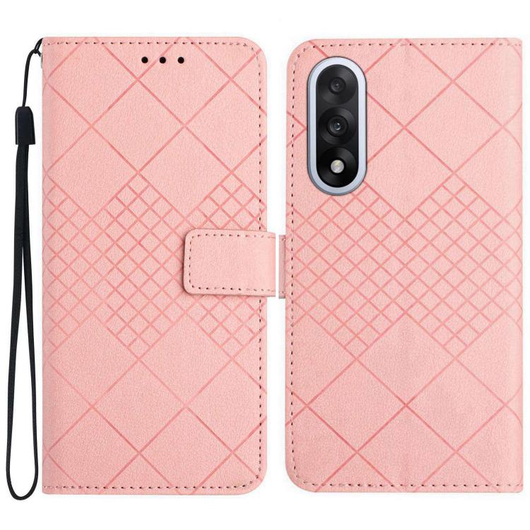 Rhombic Grid Texture Leather Phone Case, For OnePlus Nord 6 5G, For OnePlus 15R, For OnePlus 15 5G, For OnePlus Nord 5 5G / Ace 5 Ultra