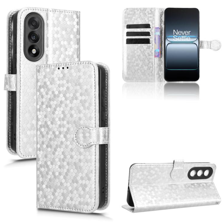 Honeycomb Dot Texture Leather Phone Case, For OnePlus Turbo 6V 5G, For OnePlus Ace 6 / 15R, For OnePlus 15, For OnePlus Ace 5 Ultra / Nord 5