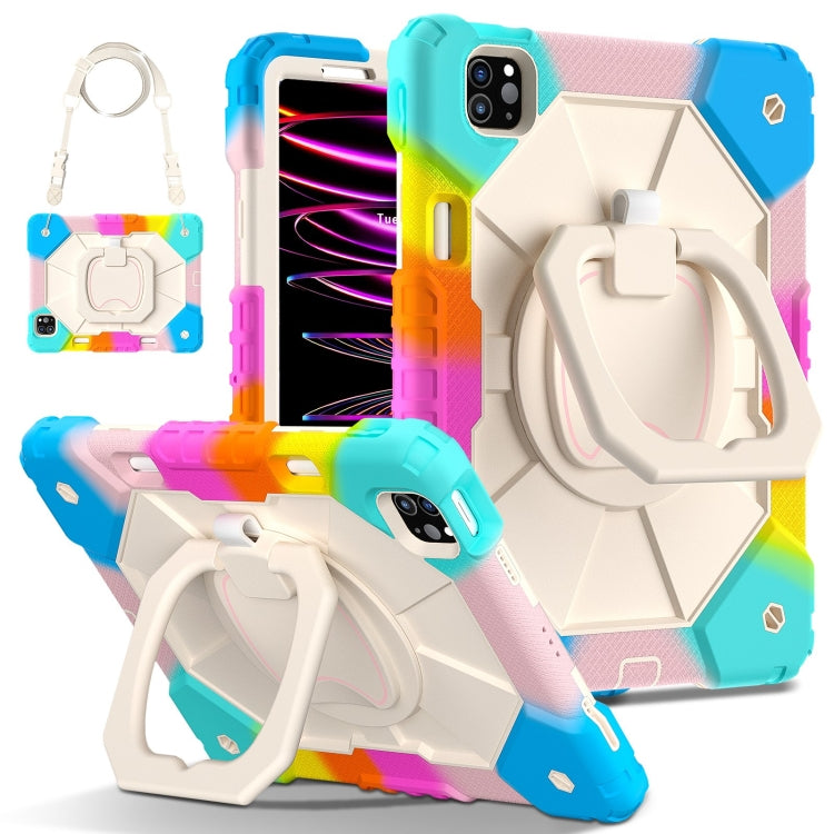 Contrast Color Robot Silicone Hybrid PC Tablet Case, For iPad mini 2024 / mini 6, For iPad Pro 11 2022 / Air 10.9 2022