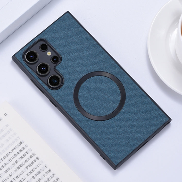 CD Magsafe Magnetic Cloth Texture Phone Case, For Samsung Galaxy S25+ 5G, For Samsung Galaxy S25 Ultra 5G, For Samsung Galaxy S24 Ultra 5G
