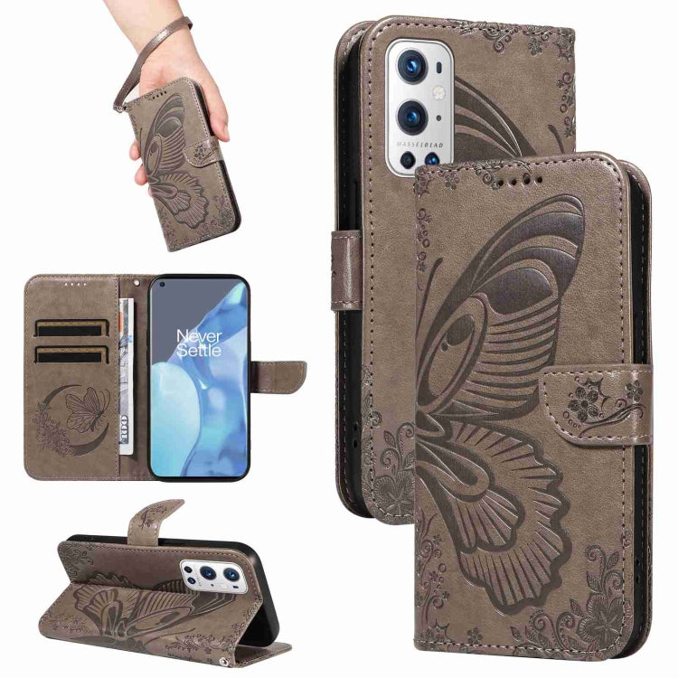 Swallowtail Butterfly Embossed Leather Phone Case, For OnePlus Nord CE 2 Lite / Realme 9 Pro, For OnePlus Nord CE 2 5G, For OnePlus Nord N20 5G / OPPO A96 5G, For OnePlus 9 Pro