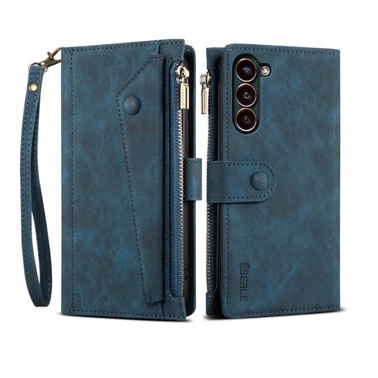 ESEBLE Retro Frosted RFID Flip Leather Phone Case, For Samsung Galaxy S25+ 5G, For Samsung Galaxy S25 Ultra 5G, For Samsung Galaxy S24 FE 5G, For Samsung Galaxy S24 Ultra 5G, For Samsung Galaxy S24+ 5G