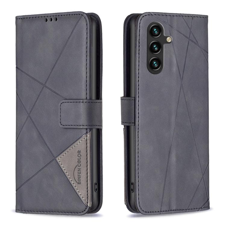 Magnetic Buckle Rhombus Texture Leather Phone Case, For Galaxy S26 FE 5G, For Samsung Galaxy S26 Ultra 5G, For Samsung Galaxy S26 5G, For Samsung Galaxy S25 FE 5G