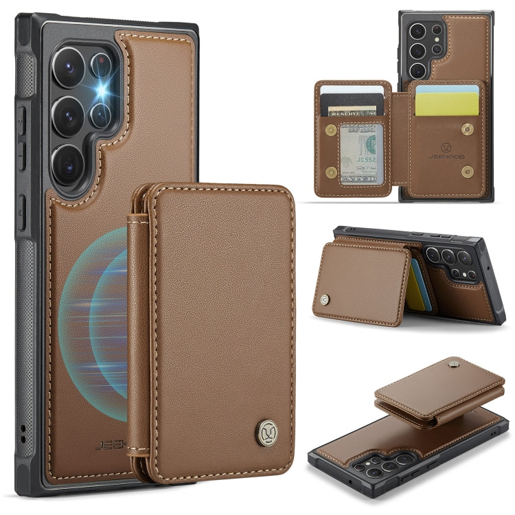 JEEHOOD J05 Business Magnetic Style RFID Leather Phone Case, For Samsung Galaxy S23 FE 5G, For Samsung Galaxy S23 Ultra 5G, For Samsung Galaxy S20 FE, For Samsung Galaxy S22 Ultra 5G