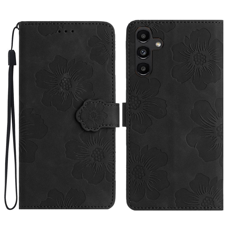 Flower Embossing Pattern Leather Phone Case, For Samsung Galaxy S25 5G, For Samsung Galaxy S25+ 5G, For Samsung Galaxy S25 Ultra 5G, For Samsung Galaxy S24 FE 5G
