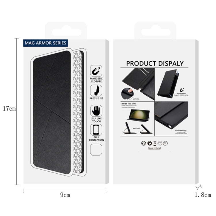 Magnetic Armor Series RFID Card Slots Leather Phone Case, For Samsung Galaxy S25 5G, For Samsung Galaxy S25+ 5G, For Samsung Galaxy S25 Ultra 5G, For Samsung Galaxy S24 Ultra 5G, For Samsung Galaxy S24+ 5G, For Samsung Galaxy S24 5G